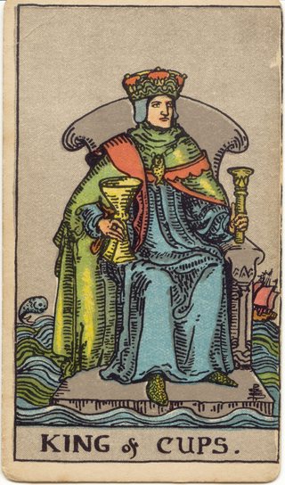 King of Cups, Rider–Waite–Smith tarot, 1909