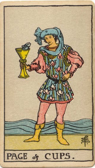 Page of Cups, Rider–Waite–Smith tarot, 1909